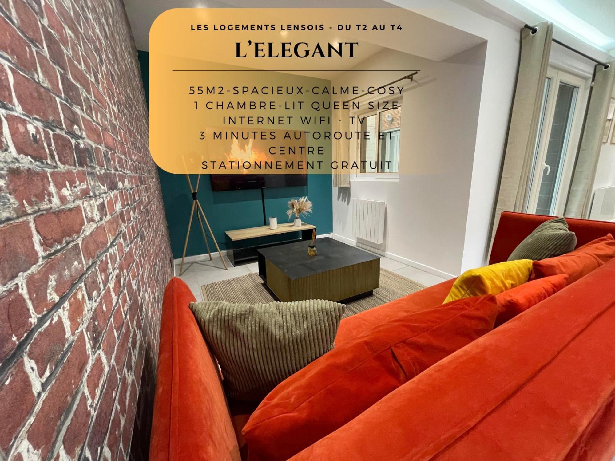 L'Elegant T2 - Calme Et Spacieux Lens Zewnętrze zdjęcie